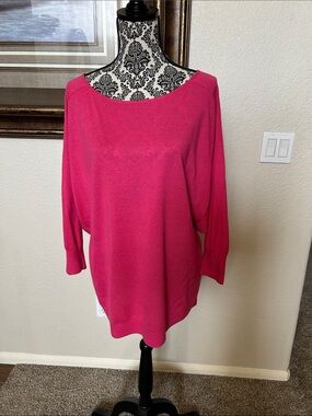 Nordstrom Fuchsia Wideneck Sweater